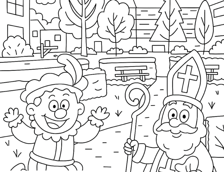 kleurwedstrijd Sinterklaas